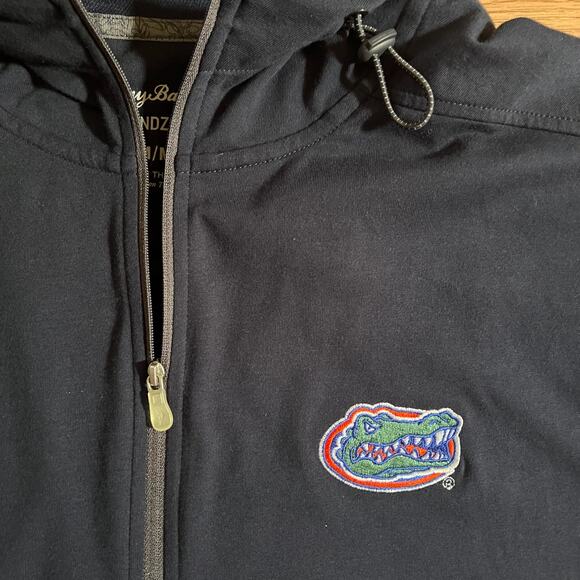 Tommy Bahama Florida Gators Hoodie M IslandZone Navy 1/4 Zip Pullover Sweatshirt - Picture 5 of 8